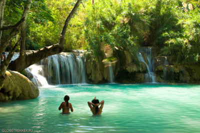 Луангпрабанг. Водопады Куанг Си. 7