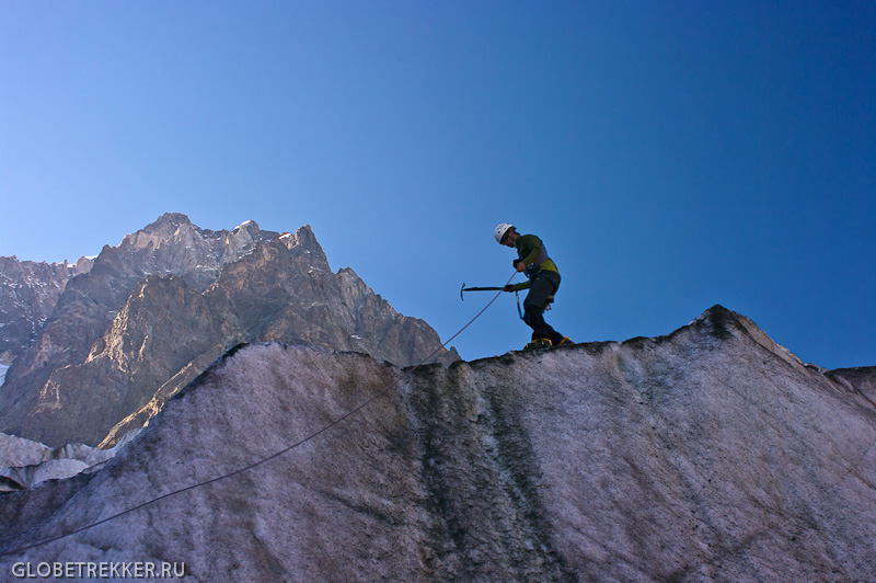 Ледник Чалаади: играем в альпинистов 15