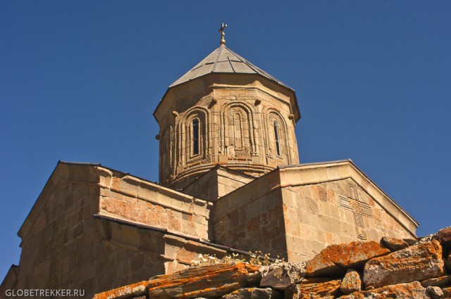 Казбек, Степанцминда и храм Святой Троицы в Гергети