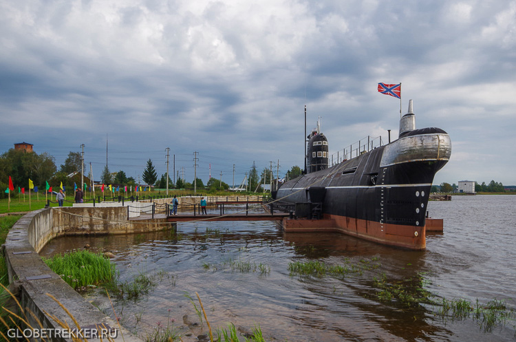 Подводная лодка музей в Вытегре